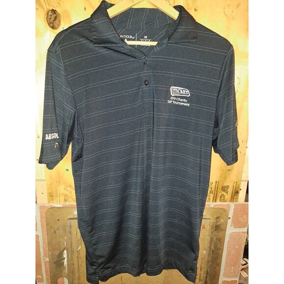 Men’s Antigua Collered Golf Shirt Ticket 2019 Golf Charity Tournament Size Med - Picture 1 of 3